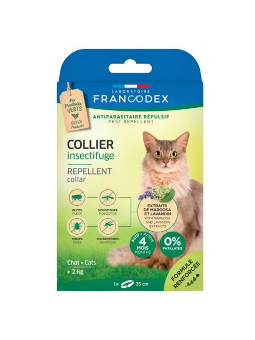 Collier Insectifuge Pour Chats Francodex 1 Collier Insectifuge Pour Chats Francodex