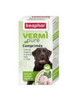 BEAPHAR Comprimés Purge Vermipure Chien De Moyenne Et Grande Taille