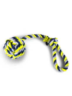 Corde Coton Avec Poignée Et Balle 54cm Vadigran