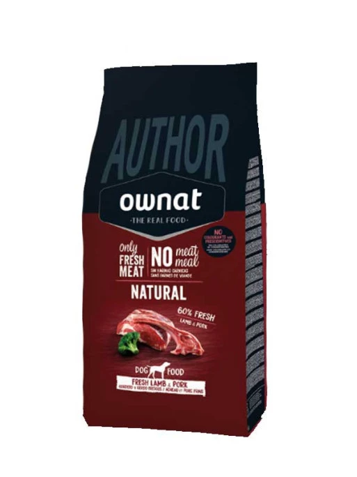 Croquettes Author Fresh Lamb & Pork 10kg Ownat 1 Croquettes Author Fresh Lamb & Pork 10kg Ownat