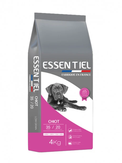 Croquettes Essentiel Chiot 35/20 Low Grain Nature Dog 4kg 1 Croquettes Essentiel Chiot 35/20 Low Grain Nature Dog 4kg