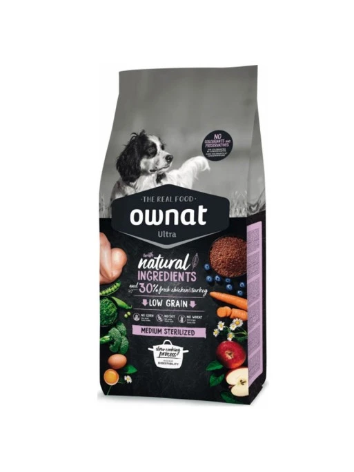 Croquettes Ultra Medium Stérilisé Ownat 14kg 1 Croquettes Ultra Medium Stérilisé Ownat 14kg