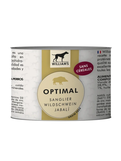 Pâtée William's Optimal Au Sanglier 200g 1 Pâtée William's Optimal Au Sanglier 200g