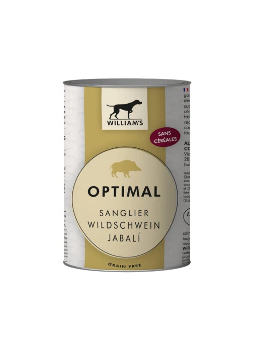 Pâtée William's Optimal Au Sanglier 400g 1 Pâtée William's Optimal Au Sanglier 400g