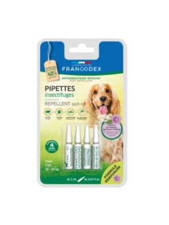 Pipettes Insectifuge Formule Renfrocée Chien Moyen X4 Francodex