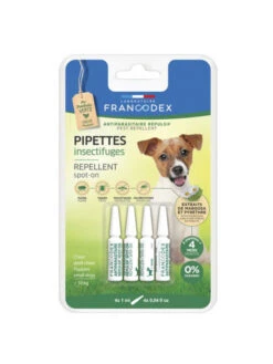 Pipettes Insectifuges Pour Chiots Et Petits Chiens X4 Francodex