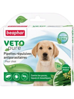 BEAPHAR Pipettes Répulsives Antiparasitaires Vetopure Pour Chiot Béaphar