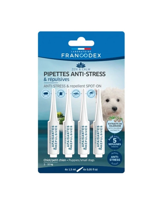 Pipettes Répulsives Et Anti-stress Chiens Francodex 1 Pipettes Répulsives Et Anti-stress Chiens Francodex
